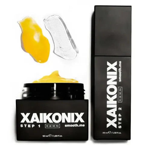 Rigenera Xaikonix - Smooth.me scrub esfoliante viso e attivatore acido AHA per rinnovare la pelle in due step